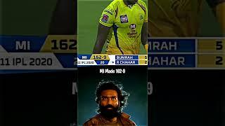 MI VS CSK M1 (IPL 2020)