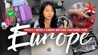 AVOID THESE COMMON PACKING MISTAKES FOR EUROPE | 11 Must-Knows For Your Europe Trip!