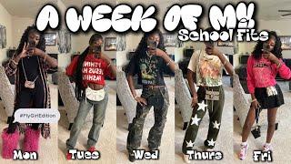 A WEEK OF MY SCHOOL FITS || daily ootd, grwm, brand shoot, school vlog, crumbl cookie, etc