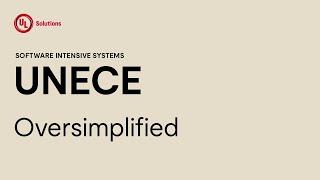 Cybersecurity and UNECE - Over simplified