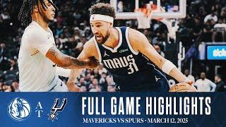 Dallas Mavericks Highlights vs. San Antonio Spurs | March 12, 2025