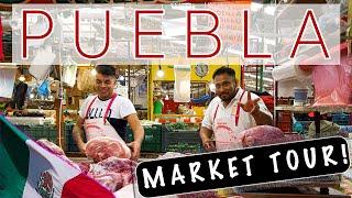 EXPLORING PUEBLA'S FRIENDLIEST FOOD MARKET   | MEXICO TRAVEL and FOOD VLOG 