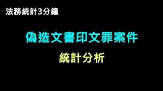 法務統計3分鐘-偽造文書印文罪案件統計分析