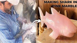 Creating Beautiful Art: Shark in Pink Stone