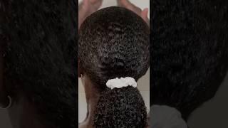 Sleek Ponytail On Natural Hair