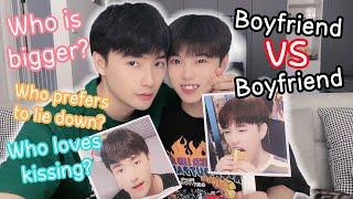 Boyfriend VS Boyfriend | Who Loves Kissing? Who Is Bigger?[Gay Couple Lucas&Kibo BL]