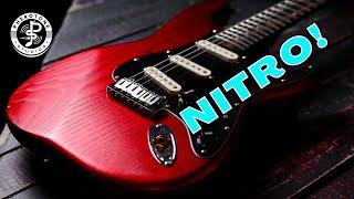 Nitro Candy Apple Red with black grain filler