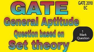 GATE General Aptitude Question based on Set theory #shorts #gate #settheory #generalaptitude #maths