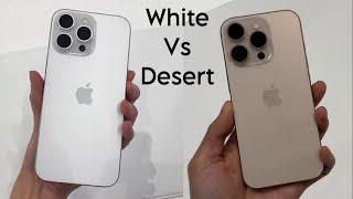 iPhone 16 Pro White vs Desert Titanium Color Comparison!