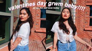 valentines day get ready with me (self love day) | rachel joy