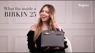 What fits in an Hermès Birkin 25?