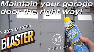 How To Properly Lubricate Your Garage Door. DIY Garage Door Maintenance.