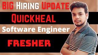 Quickheal Hiring | Software Engineer| Freshers | Latest Off Campus Drive 2022 |  Job Update