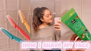 HOW I SHAVE MY FACE !