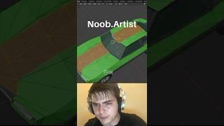 Noob vs Pro artist: Select by Material #blendertutorial #blender #blendercommunity #blender3d #b3d