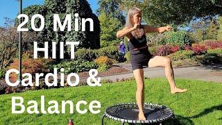 Rebounding | 20 min HIIT Cardio & Balance | Lymph Activation | Blood Circulation | Gentle on Joints