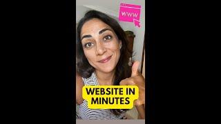 I created this website in minutes and didn't need to know code