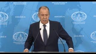 Пресс-конференция С.В.Лаврова по итогам встречи В.В.Путина с руководством МИД России