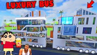 ROBLOX SHINCHAN and CHOP Built MOST OP LUXURIOUS BUS in ROBLOX