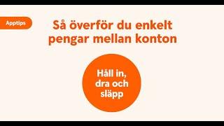 Så överför du enkelt pengar mellan konton