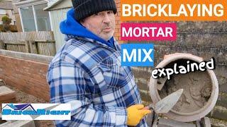 Bricklaying Mortar Mix Explained