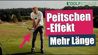 Mehr Länge: Peitschen, Strecken und Kraft (Peitschen-Effekt mit den Handgelenken)