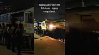 Ticketless Travellers ?? hiding #indianrailways #train #railgadi #trainvideos #railway #therailzone