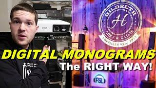 Mobile DJ Tutorial: How to do digital Monogram or gobo | Epson Projector | Tips Projectorgram