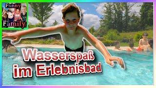 Wasserspaß mit Wasserrutschen im Aqua Mundo Erlebnisbad  Funny Family