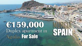 Duplex apartment in Aguilas for sale, Murcia, Costa Calida, Spain, 3 minutes walk from the beach