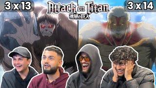 THIS IS NEXT LEVEL!  | Anime NEWBIES vs. Attack on Titan 3x13 and 3x14 Reaction