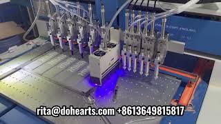 automatic pvc dispensing machine with LED curing function,pvc rubber patch shoe badge making machine