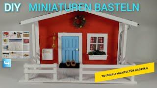 Tutorial: Wichteltür/Wichtelhaus basteln / DIY: how to craft a secret santa door/secret santa house