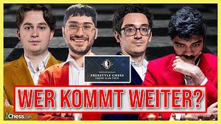 Keymer vs. Firouzja und Caruana vs. Gukesh