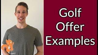 Golf Offer Examples In Matched Betting