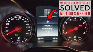 Reset Service Information on Mercedes W205 (2014 to 2021) Without Tools #mercedes #resetservice #diy