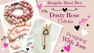 Dusty Rose Bargain Bead Box Convertible Earrings