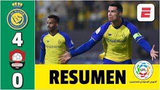 GOLAZO DE CRISTIANO RONALDO mete Al Nassr en la lucha por el título. Goleada 4-0 | Saudí Pro League