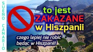 co jest 'zakazane' w Hiszpanii 