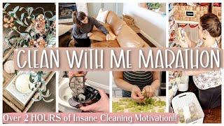 Clean With Me Marathon 2024 : DAYS of Cleaning & 2+ Hours of Cleaning Motivation!