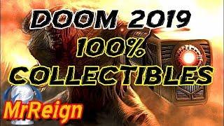 Doom 3 PS4 2019 - All Collectables - PDA - Video Logs - Lockers - Goody Finder - Evil Collector