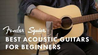 Best Beginner Acoustic Guitars | Fender CD-60, CD-60SCE, Redondo Player | Fender