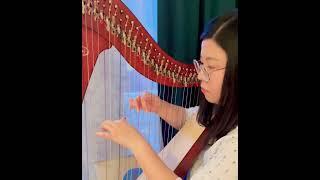 [Canton Pop Classic on Harp]分分鐘需要你 林子祥 Harp arr. Micky Ma #popharp #morningpractice#GoodMorning