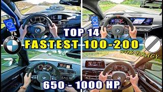 TOP 14 // FASTEST BMW's // 100-200 on AUTOBAHN