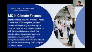 MS in Climate Finance Virtual Information Session – March 2025