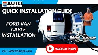 How to Install Cable on a Ford Van.