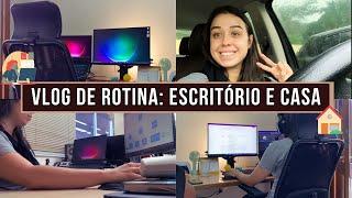 vlog: rotina de trabalho como gestora de projeto + ida ao escritório e home office