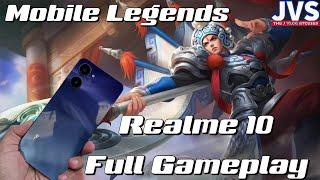 realme 10 Mobile Legends Gameplay Using 4G Mobile Data