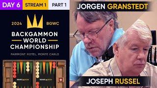 Backgammon World Championship 2024 - DAY 6, Stream 1 P1 - Main Undefeated Round of 16 + High Roller