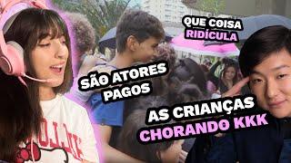 HIPNOSE DO BTS? | React Pyong Lee hipnotizando kpopers na Paulista | Cortes da Valentiti